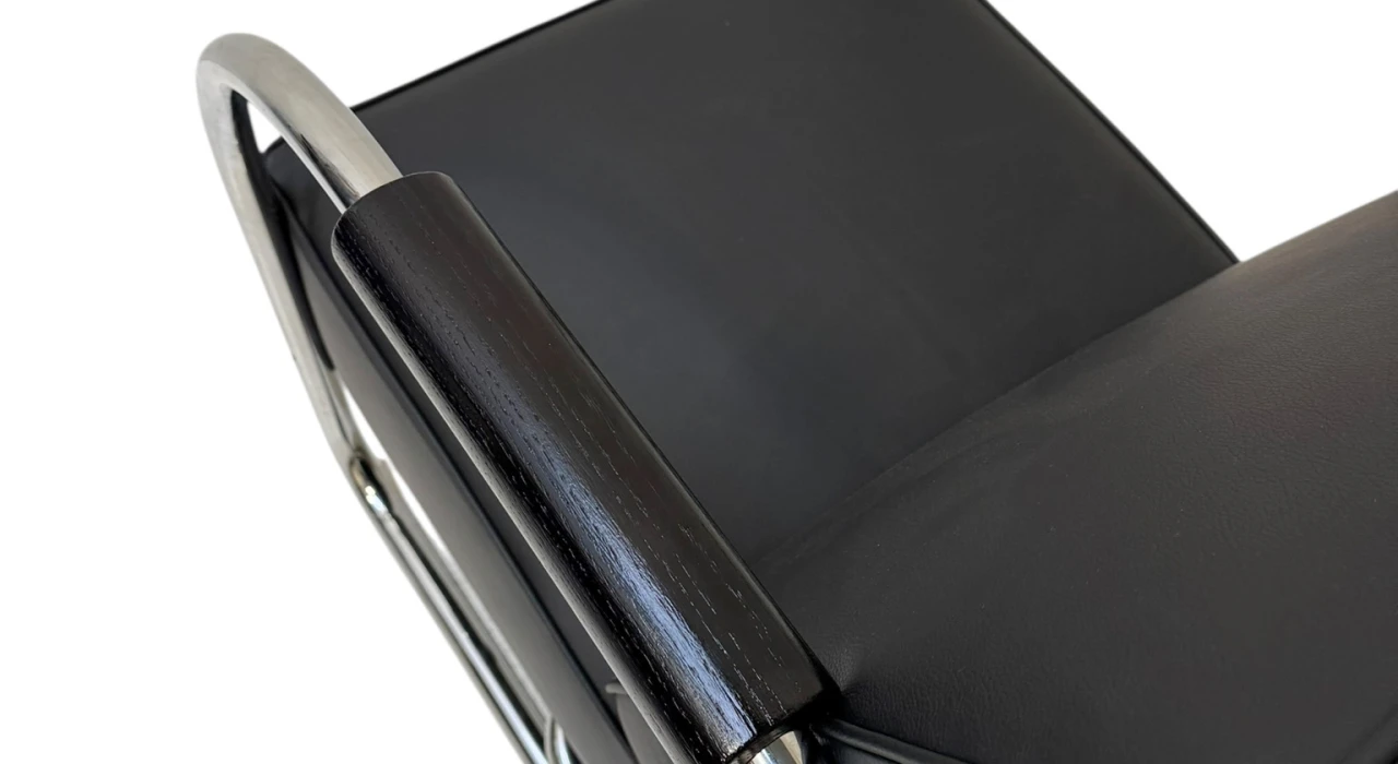 Art Deco Modernist Bauhaus Tubular Steel Lounge Chair by Frits Kuyken, 1936